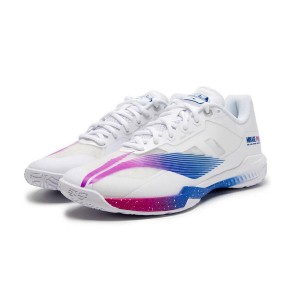 LiNing 2023 MIRAGE PRO Professional Badminton Game Shoes - White/Purple